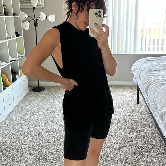 Oak + Fort Knitted Sweater Vest Tank Top - Picture 5 of 8